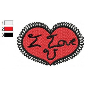 Free Valentine Heart 02 Embroidery Design